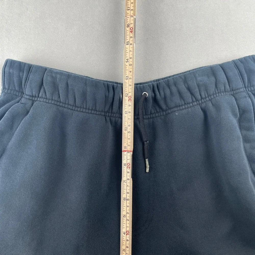 Nike Jordan Sportswear Fleece Sweatpants Black Custom Hem Snap Pocket Comfy M‎